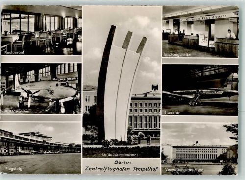 Tempelhof Flugzeug Air France Luftbrückendenkmal Flugsteig