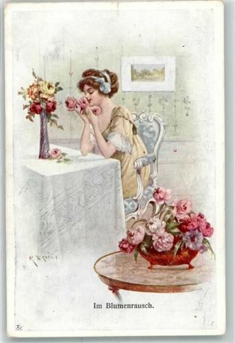 Frau Rosen Im Blumenrausch B.K.W.I 591-1