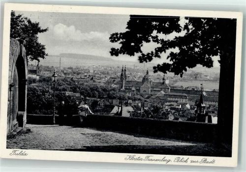 Fulda Kloster Frauenberg Blick zur Stadt