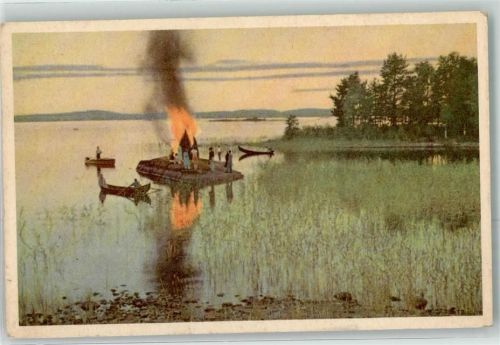 Ruderboote Finnland Floß
