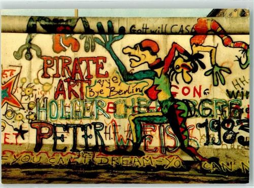 Kreuzberg Graffity auf der Berliner Mauer im Bereich Kochstraße