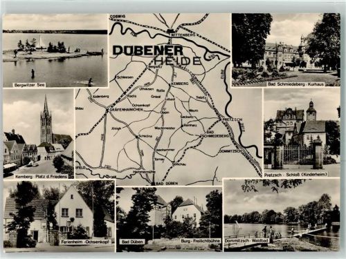 Bad Düben Bergwitzer See Kemberg-Platz d.Friedens Ferienheim Ochsenkopf Bad Schmiedeberg Pretzsch Schloß Kinderheim