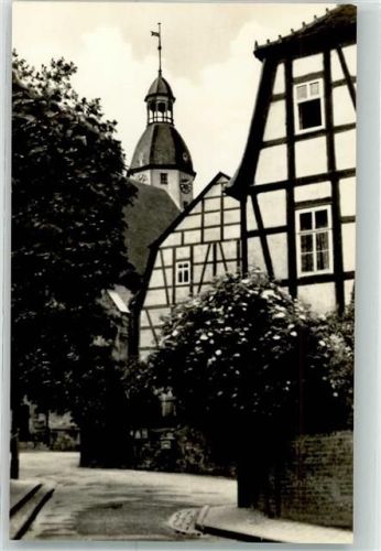 Schmölln An der Kirche Fachwerkhäuser