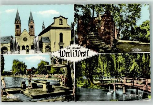 Werl Basilika Ruine Freibad Kurpark