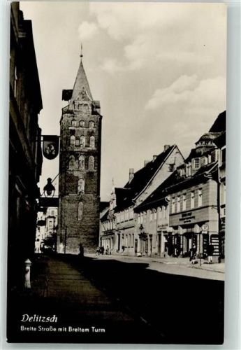 Delitzsch Breite Straße mit Breitem Turm