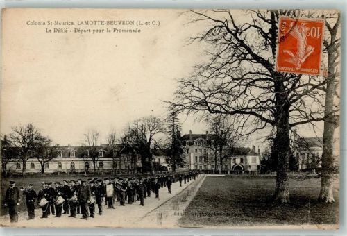 41600 Lamotte-Beuvron - Colonie St. Mauricele Defile Depart pour la Promenade Trommel Tuba Paucke Trompete