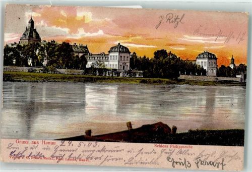 Hanau 1903 Schloss Philippsruhe