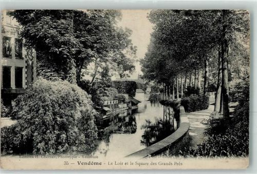 41100 Vendome - le Loir et le Square des Grands Pres