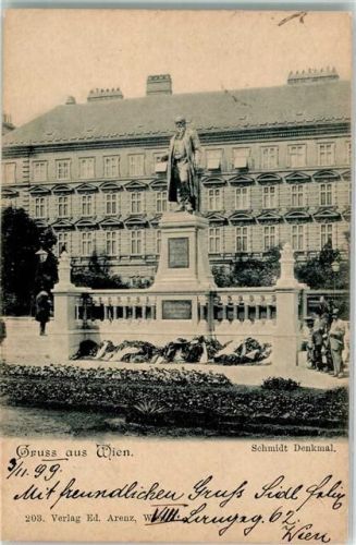 1080 Wien 8. Bezirk, Josefstadt 1899 - Schmidt Denkmal