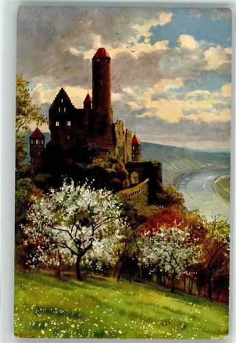 Hornberg Burg Hornberg am Neckar Malerei sign. H.Hoffmann