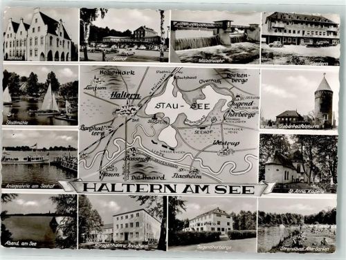 Haltern Rathaus Seehof Walzenwehr Seestern Stadtmühle Anlegestelle Siebenteufelsturm St. Anna Kapelle Strandbad Alter Garten Könzgenheim Jugendherberge