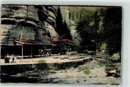 Hrensko 1912 Gasthaus Blockhaus