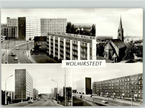 Wolmirstedt Geschwister Scholl Straße Katharinenkirche Oldtimer