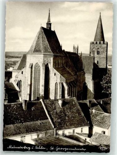 Münsterberg i Schl Ziebice Foto AK St. Georgsmünster Kirche