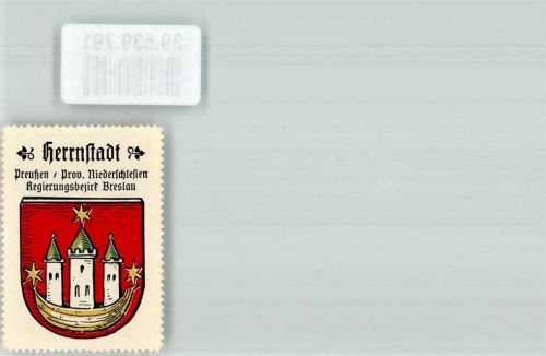 Herrnstadt Wappen Herrnstadt Preußen Prov. Niederschlesien