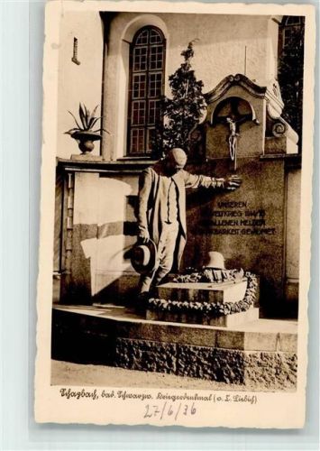 Schapbach 1936 Kriegerdenkmal vor der Kirche