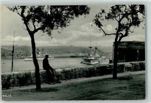 Valletta 1969 Hafen St. Barbara Bastion