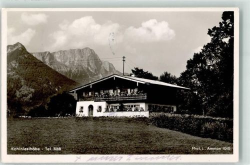 Schönau 1952 Kohlhiaslhöhe mit Hotel