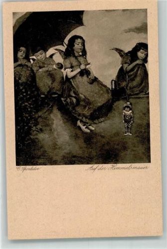 Puppen auf der Himmelsmauer sign. Sporleder Verlag Wiechmann Nr. 580