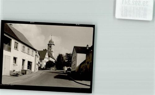 Gerstetten Foto Original aus Archiv eines Ansichtskartenverlags mit Michaelskirche Ort handschriftlich