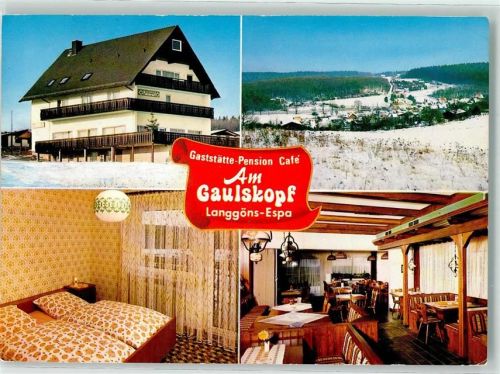 Langgöns Gaststätte Pension Cafe Gasthaus am Gaulskopf Zimmer Gasthaus Winter Schnee