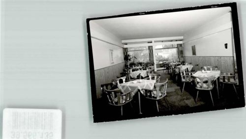 42799 W5653 Witzhelden FOTO KEINE AK Haus Wiesental Gastraum Wandbild Ort handschriftlich Foto Original aus Archiv eines Ansichtskartenverlags