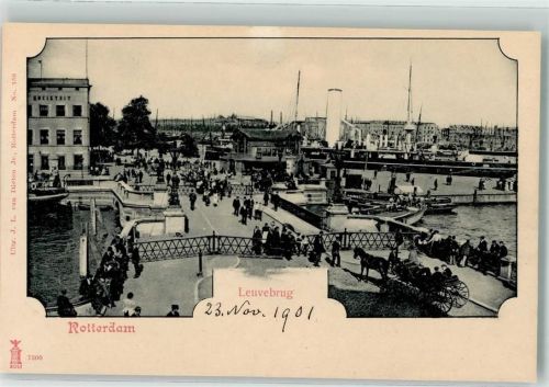 Rotterdam 1901 Leuvebrug