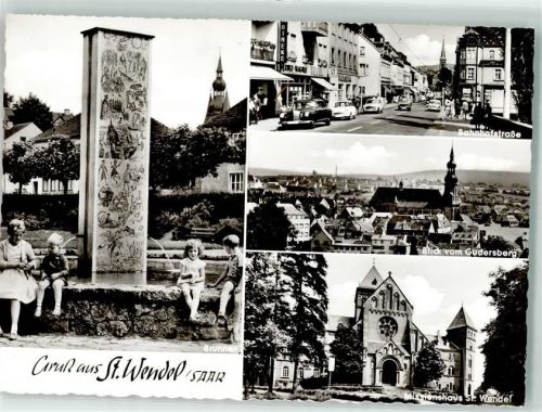 St. Wendel Brunnen Wendalinusbasilika Bahnhofstraße Missionshaus St. Wendel