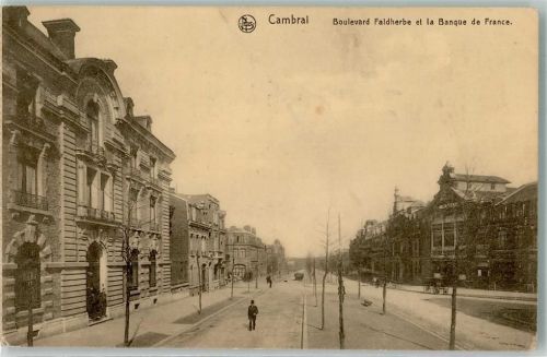 Cambrai 1917 Feldpost WK I 19.Armee Boulevard Faldherbe Foto AK
