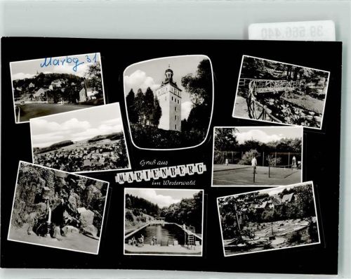 Bad Marienberg 1960 Ev. Pfarrkirche Schwimmbad Tennis