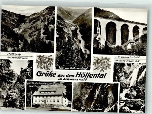 Höllental Ravennaviadukt Gasthaus zum Löwen Höllsteig Jägerpfad