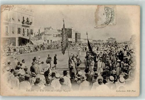 Oran 1909 Fete au Village Negre Tracht