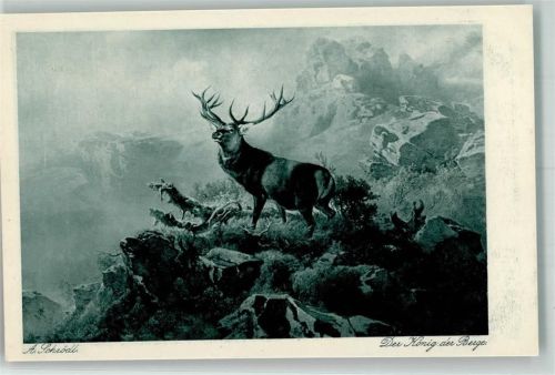 sign. Schrödl A. Hirsch Der König der Berge Verlag Wiechmann Nr.147