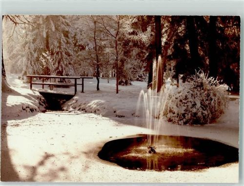 Bad Wörishofen Foto Original aus Archiv eines Ansichtskartenverlags Ort handschriftlich Kurpark Winter