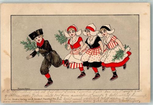 1905 Tracht Schlittschuh Verlag Dondorf Nr.141