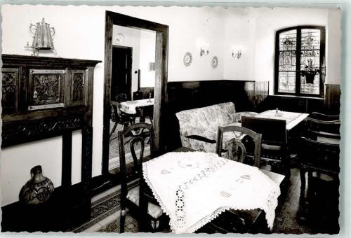 Kobern-Gondorf Schloss Liebieg Gaststube Foto Original aus Archiv eines Ansichtskartenverlags Ort handschriftlich
