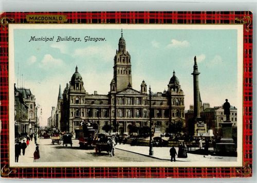 Glasgow Straßenbahn Municipal Buidlings Rathaus