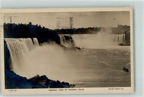 Niagara Falls General View of Niagara Falls Wasserfall Boot Dampfer