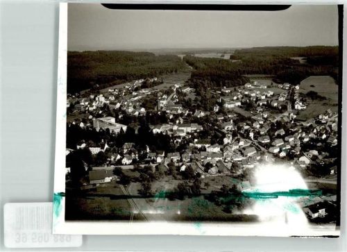 Schönberg Foto Original aus Archiv eines Ansichtskartenverlags Vogelschau Ort handschriftlich