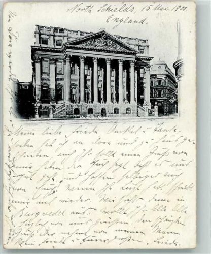 Ashington Ort handschriftlich North Shields Newcastle-upon-Tyne