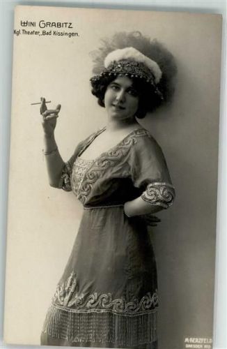 Dresden 1912 Wini Grabitz Zigarette
