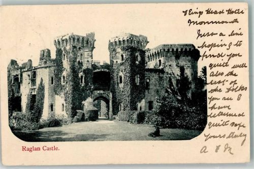 Cardiff 1909 Schloss Raglan Castle Monmouthshire Cwmbran