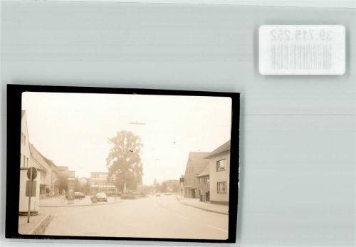 Illertissen Straße Auto Litfaßsäule Ort handschriftlich Foto Original aus Archiv eines Ansichtskartenverlags