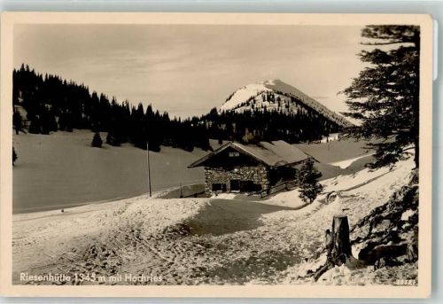 Riesenhütte Winter Hochreis Hüttenstempel