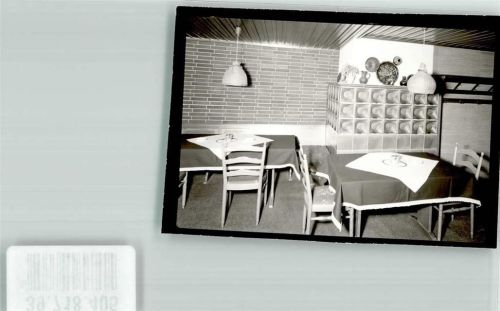Buchenberg Cafe Rapp Gaststube Kachelofen Foto Original aus Archiv eines Ansichtskartenverlags Ort handschriftlich