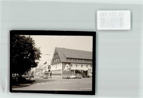 Laichingen Hotel Rad Auto Ort handschrifrlich Foto Original aus Archiv eines Ansichtskartenverlags