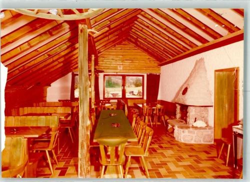 Aach Campingheim Kamin Ort handschriftlich Foto Original aus Archiv eines Ansichtskartenverlags