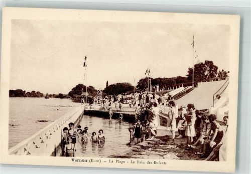 Vernon 1940 Schwimmbad Strand