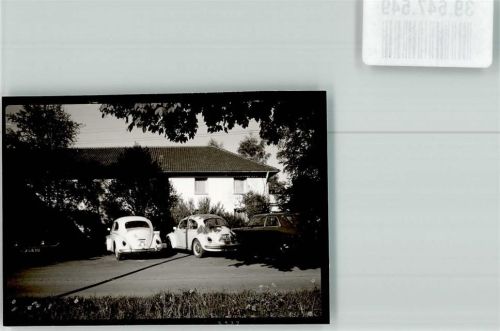 Burgberg VW Käfer vor Pension Foto Orginal aus Archiv eines Ansichtskartenverlags Ort handschriftlich