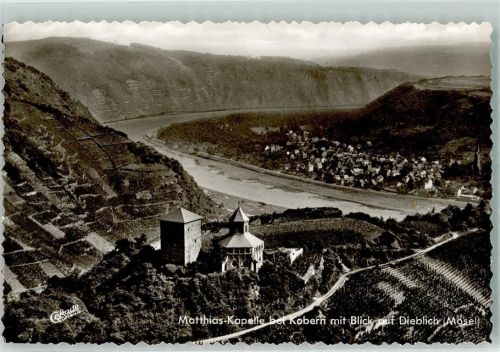 Kobern Fliegeraufnahme Matthias Kapelle Blick auf Dieblich Mosel